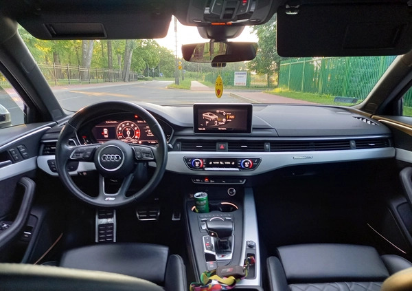 Audi S4 cena 132000 przebieg: 136000, rok produkcji 2018 z Ząbki małe 529